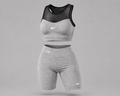 Conjunto deportivo biker y top para mujer diseño moderno y cómodo