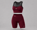 Conjunto deportivo biker y top para mujer diseño moderno y cómodo