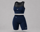 Conjunto deportivo biker y top para mujer diseño moderno y cómodo
