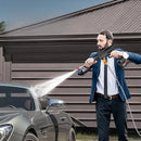 Hidrolavadora portátil multiuso lavando automóvil